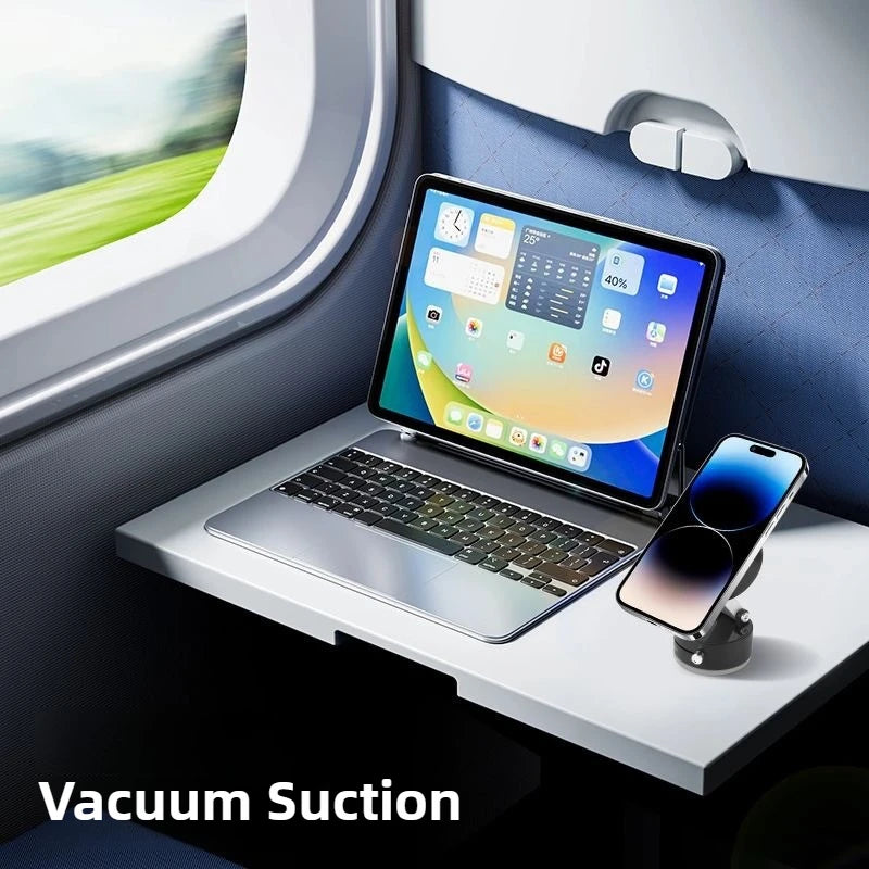 360° Revolving Car Phone Holder – Ultra Magnetic Dashboard Mount with Suction Cup